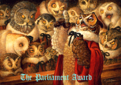 Awards, owls, writing John de Gruyther